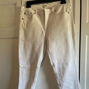 J Crew Factory White Jeans